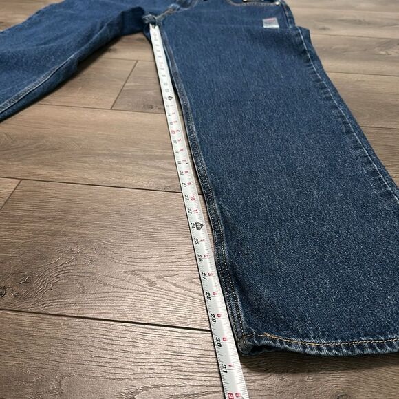 Levi’s Silver Tab 94 Baggy Mid Rise Straight Leg Blue Jeans Size 30 - Picture 10 of 13
